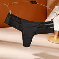 Women's Ice Silk Seamless Low Waist Women's T Pants