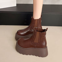 Women's Fashion British-style Chunky-sole Ankle Boots