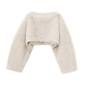 Artificial Fur Effect Temperament Versatile Short Top