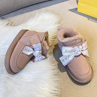 Snow Boots Leather Warm And Velvet