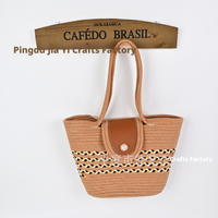 Casual shoulder bag-hollow-beige-9 * 24 *37cm-1 piece