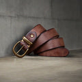Belt First Layer Pure Cattlehide Men's Casual Jeans Belt