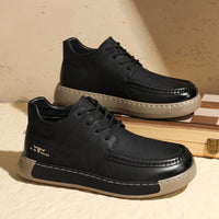 New Autumn Business Formal Shoes Men's British Mid-top