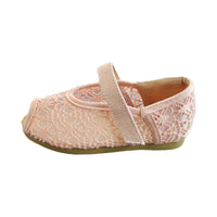 Hollow Lace Flat Girls Net Shoes Korean Version Velcro Baby Fish Mouth Shoes