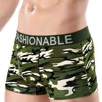 High-end Men's Cotton Camouflage Printing Boxer Briefs