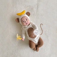 Baby Onesie Little Monkey Top Banana Romper