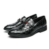 Round Toe Business Rubber Low-top Formal Leather Shoes Pointed Toe Wear