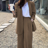 Women's Wide-leg Pants Suit