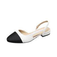 Women's Low Heel Hollow Color Matching Flat Heel Sandals