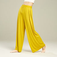 Women's Solid Color High Waist Stretch Modal Cloud Wide Leg Pants