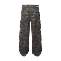 New Style Waste Soil Style High Street American Camouflage Workwear Wide Leg Pants