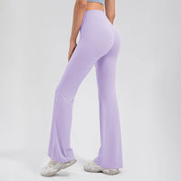 Female High Waisted Hip Lifting Micro Trumpet Yoga Pants