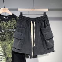 Fashion Three-dimensional Large Workwear With Pocket Shorts