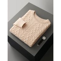 New Men's Round Neck Loose Sweater