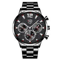 Men's Calendar Stainless Steel Casual Quartz Watch