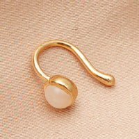 Vintage Copper Opal U-shaped False Nose Ring