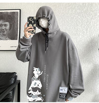 Hong Kong Style Boys Lapel Pullover Hoodie