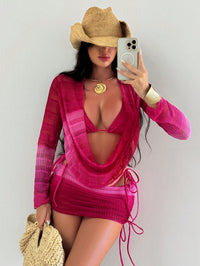 European And American Bikini Four-piece Set