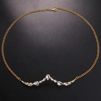 Hand-inlaid Rhinestone Special Interest Light Luxury Dancing Face Decorative Chain