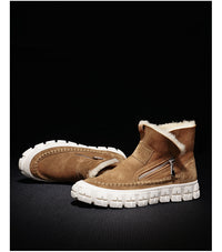 New Fur One Boot Men's Leather Wool And Fleece