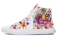 Printed Couple High-top Canvas Shoes