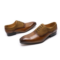 Men's Carved English Brogue  Business Casual   Formal Wedding Shoes