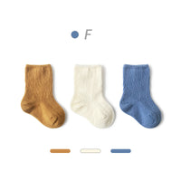 Baby  Autumn New Style Non-tight Leg Socks Pure Color