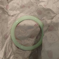 Ice-Translucent Lotus-Pink Quartzite Jade Round-Bar Noble Consort Jade Bracelet