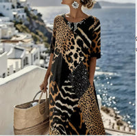Casual Printed Temperament Long Skirt Girl