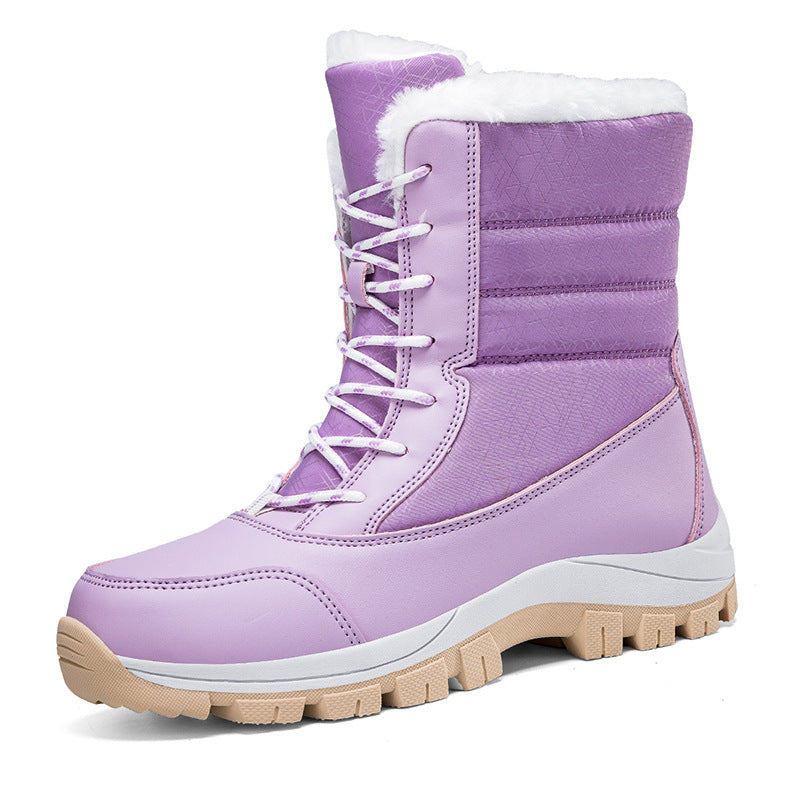 Velvet Warm Cotton Snow Boots High Cotton-padded Shoes