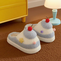 Warm Sweet Cherry Cake Lady Fluffy Shoes