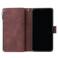 Vintage Frosted Nine-card Multi-function Zipper Pack Phone