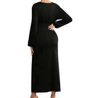 Maternity Pleats Sheath Long Skirt