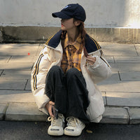 Womens Stylish Retro Winter Cotton-padded Coat