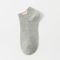 Solid Color Men's Calibration Socks Double Needle Cotton