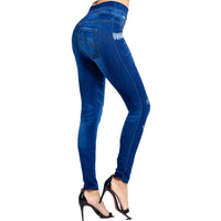 High-waisted Ultra-stretch Capri Pants With A Butterfly Print