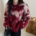 Womens Fashionable Casual Loose-fit Knit Sweater