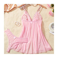 Pajamas Hollow Chest Thin Hollow Mesh Nightdress