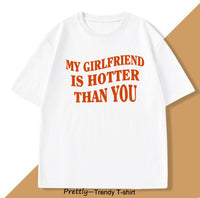 Mens T-shirt With English Letter Print
