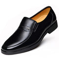 Men's Leather Shoes Breathable Hollow Sandals Middle-aged And Elderly Men's Shoes