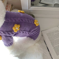 Flower Print Fashion Personality Dog Clothes