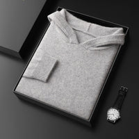 Cashmere Hooded Thickened Sweater Loose Men