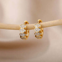 Geometric Hoop Earrings For Women