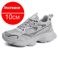 Casual Breathable Clunky Sneakers Platform Height Increasing Shoes