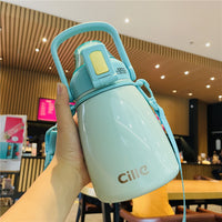 Stainless Steel Pot-belly Cup Portable Large-capacity Insulated Water Bottle