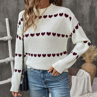 Sweet Cute Casual Dating Long Sleeve Love Sweater For Women