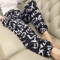 Plus-size Rayon Beach Mosquito-proof Cotton-look Pajama Pants