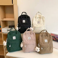 College Student Retro Hand-carrying Backpack Simple Fashion Backpack