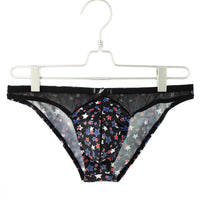 Men's Breathable Low Waist Star Printed Briefs