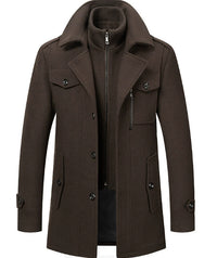 Cold-resistant Plus Cotton Woolen Men's Jacket